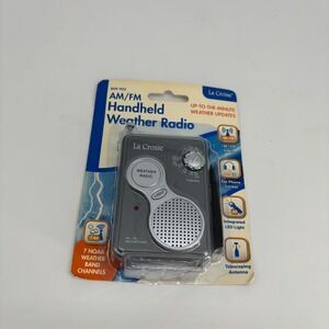 VTG La Crosse 809-905 AM/FM Handheld Weather Radio 7 NOAA‎ Channels Untested
